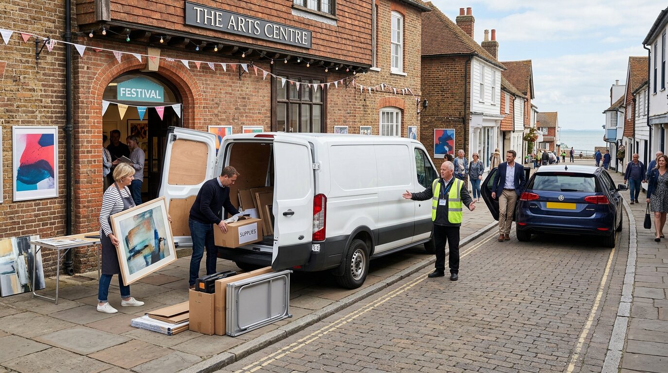 Getting to an Essex Festival: Cars for Visitors, Vans for Equipment